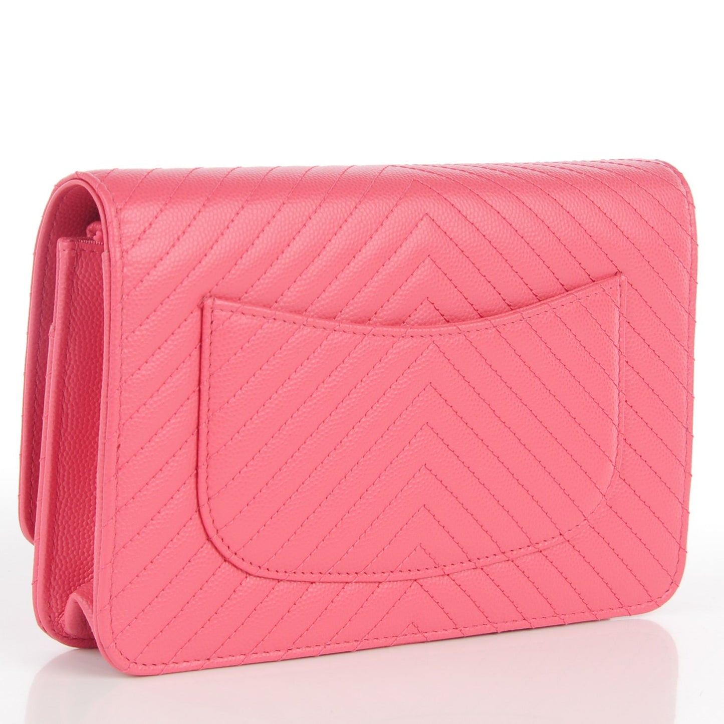 Caviar Chevron Wallet On Chain WOC Pink