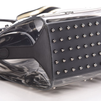 Delvaux Vinyl Gladiator Tempete Satchel Antique Silver Gold 7 of 8