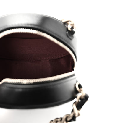 Chanel Shiny Goatskin Quilted Chanel 19 Round Clutch With Chain Black 5 of 11