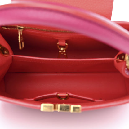 Louis Vuitton Taurillon Capucines BB Hibiscus Flamingo 5 of 9