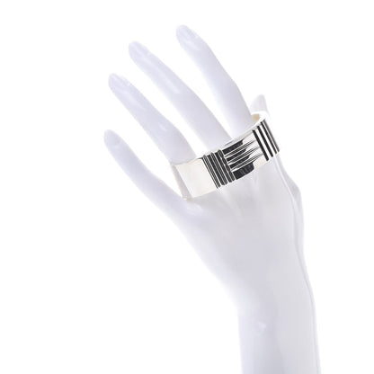 Hermes Sterling Silver H Cuff Bracelet 2 of 4