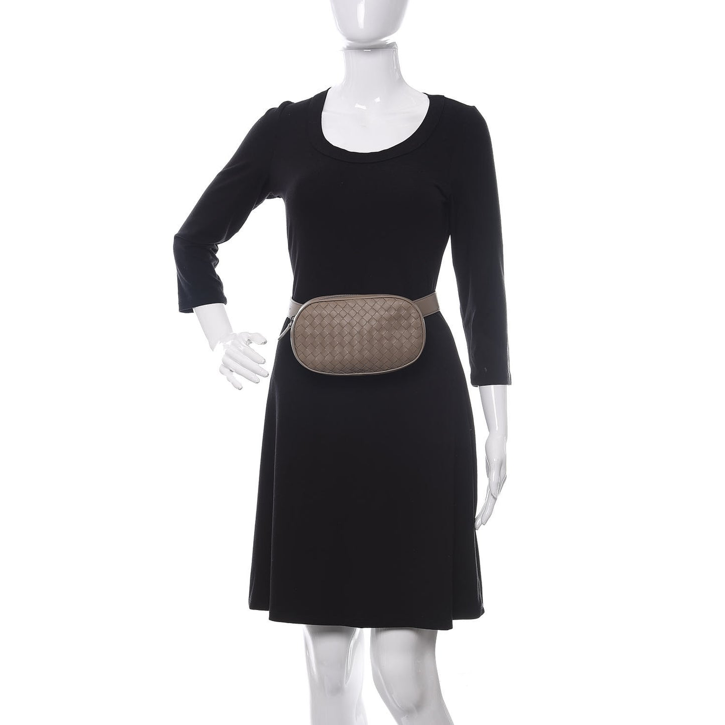 Nappa Intrecciato Belt Bag Mink