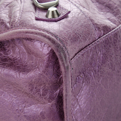 Balenciaga Agneau Classic Hardware City Metallic Purple 9 of 9
