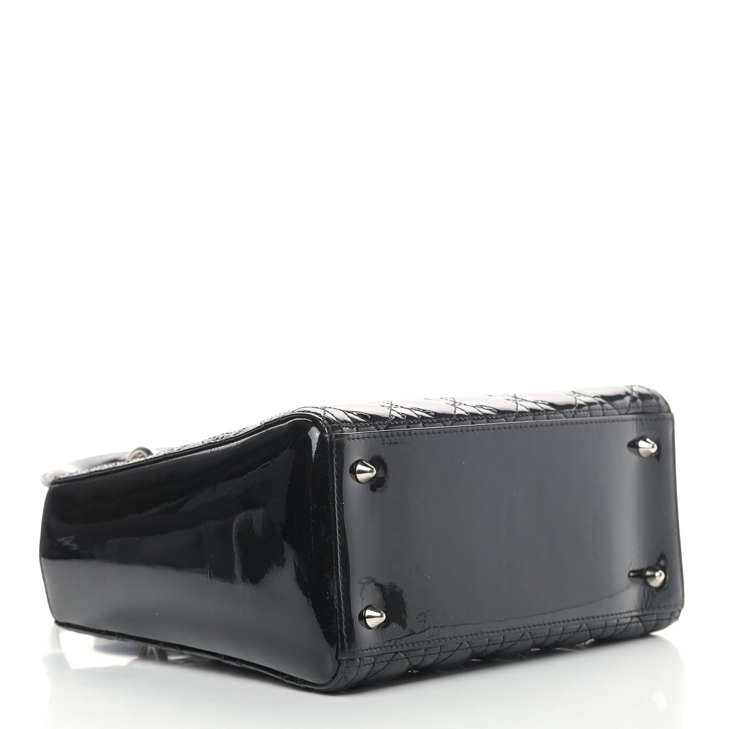 Patent Cannage Medium Lady Dior Black