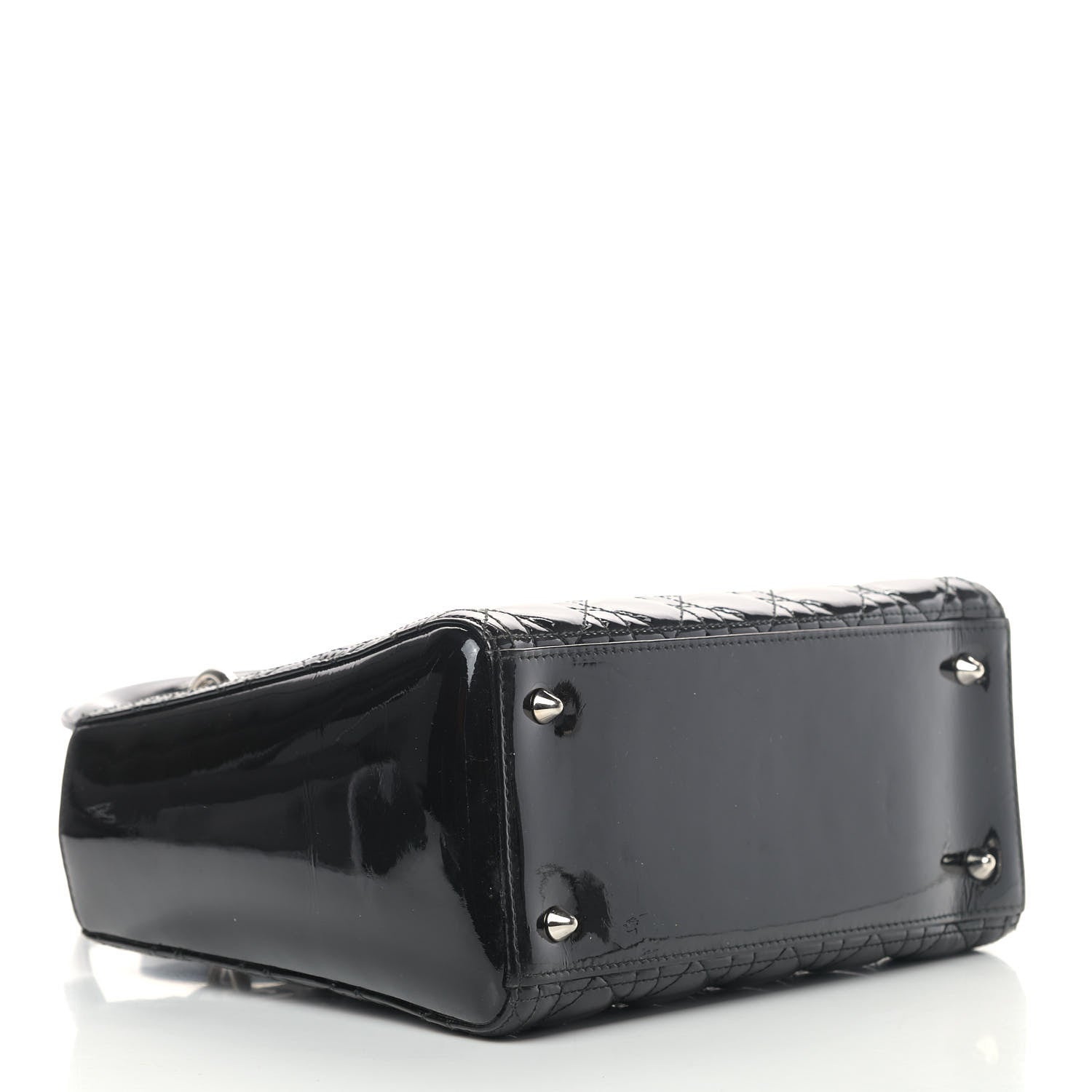 Christian Dior Patent Cannage Medium Lady Dior Black 3 of 12