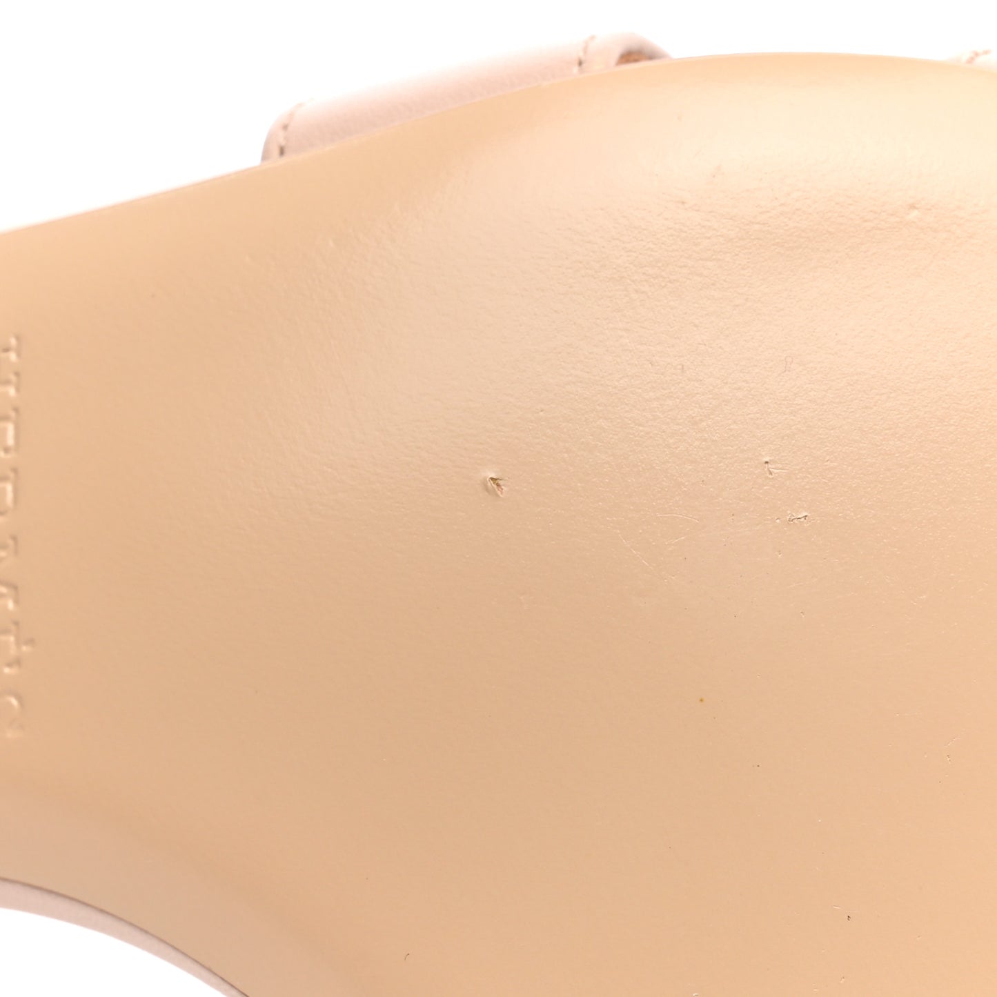 Calfskin Oasis Sandals 37 Beige Nude