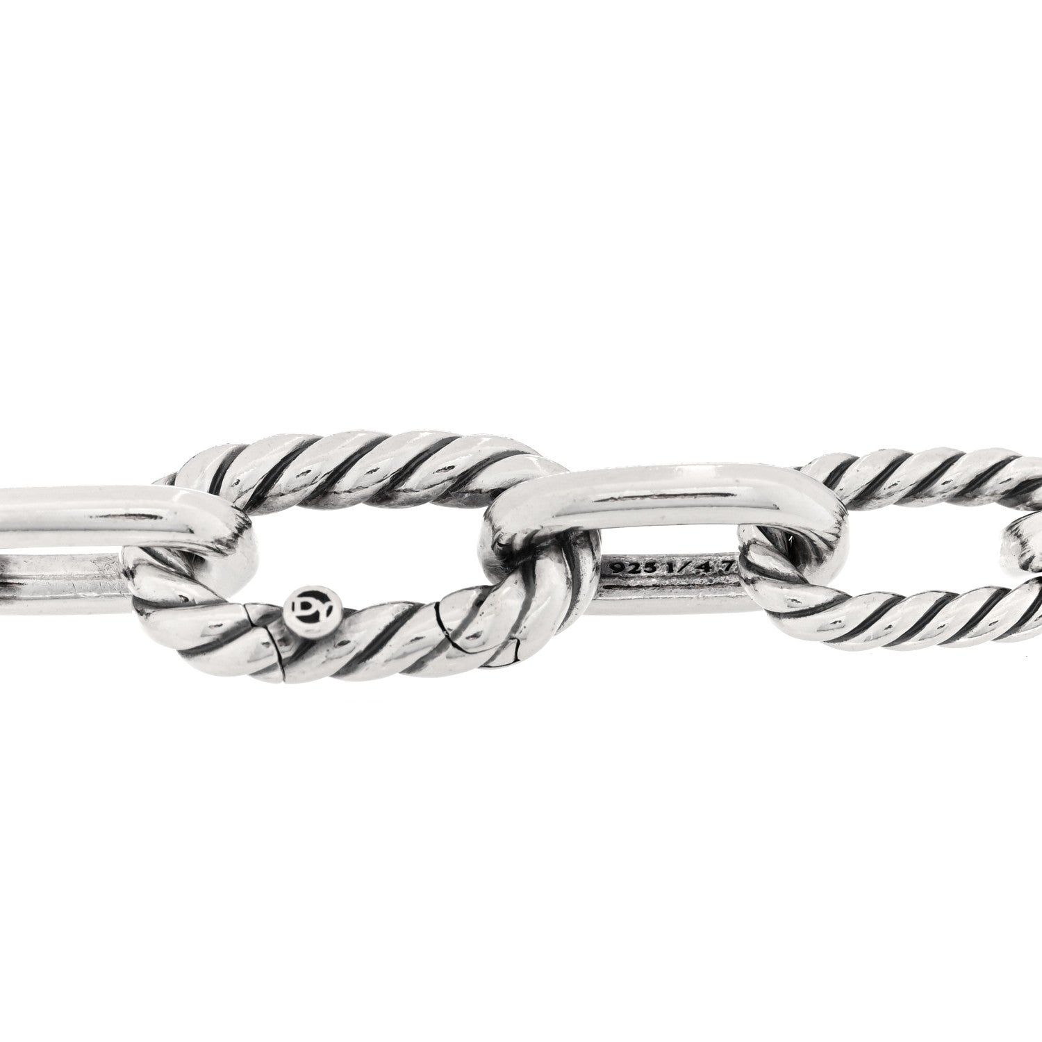 David Yurman Sterling Silver 18K Yellow Gold 8.5mm Madison Chain Bracelet 3 of 4