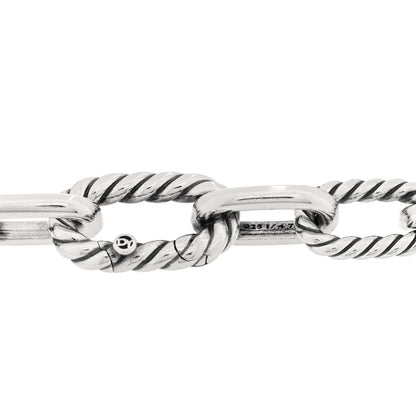 David Yurman Sterling Silver 18K Yellow Gold 8.5mm Madison Chain Bracelet 3 of 4