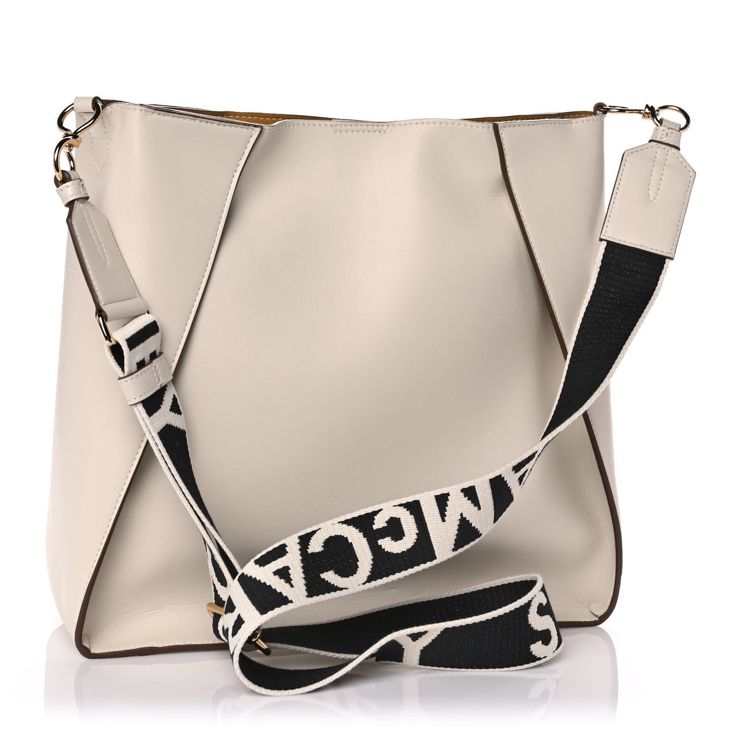 Eco Alter Nappa Perforated Logo Mini Crossbody White