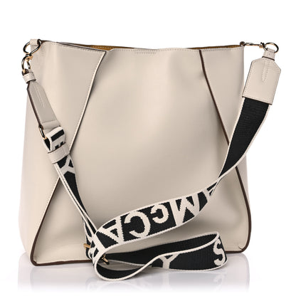 Stella McCartney Eco Alter Nappa Perforated Logo Mini Crossbody White 3 of 9