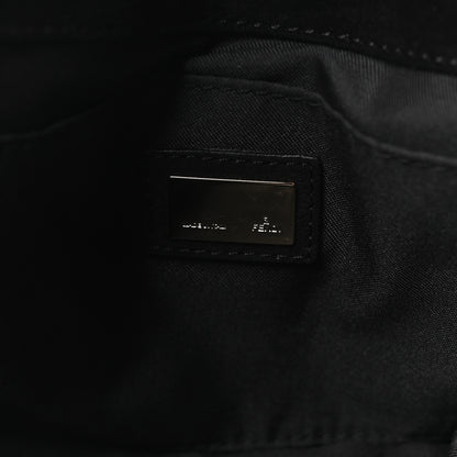 Fendi Suede Zucchino FF Shoulder Bag Black 6 of 10