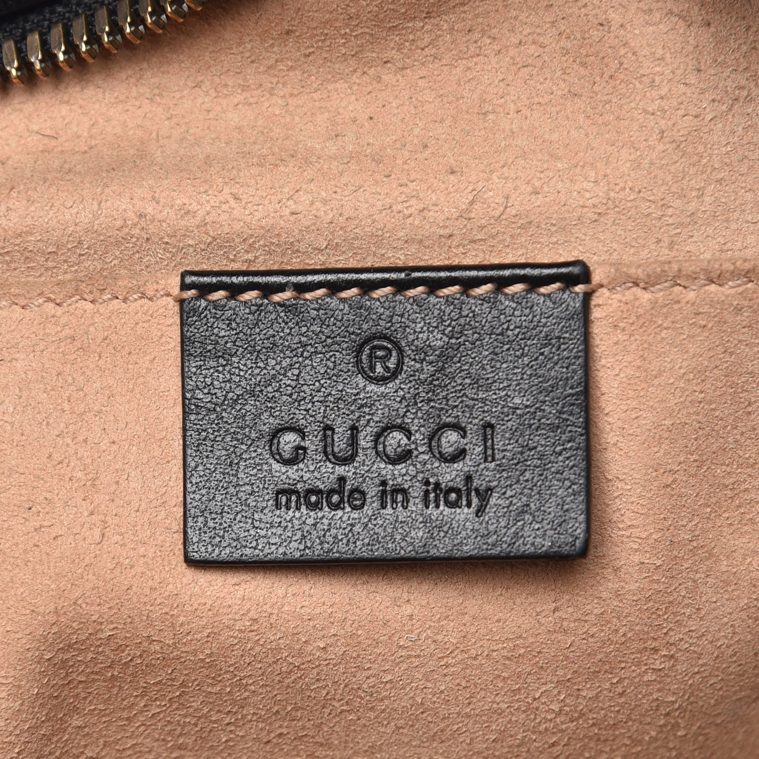Gucci Calfskin Matelasse Small GG Marmont Chain Shoulder Bag Black 6 of 19