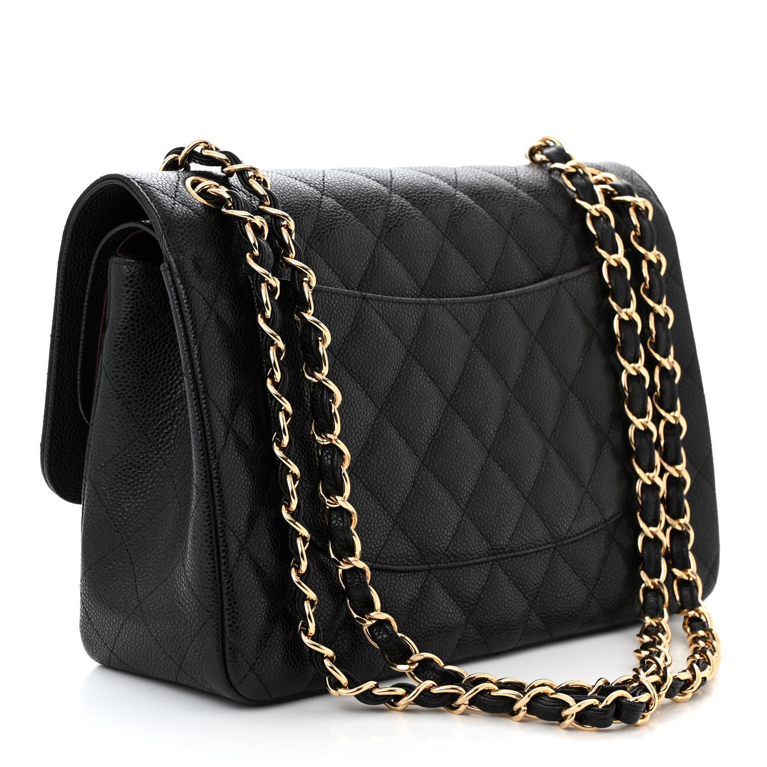 Chanel Caviar Quilted Jumbo Double Flap Black 3 of 11