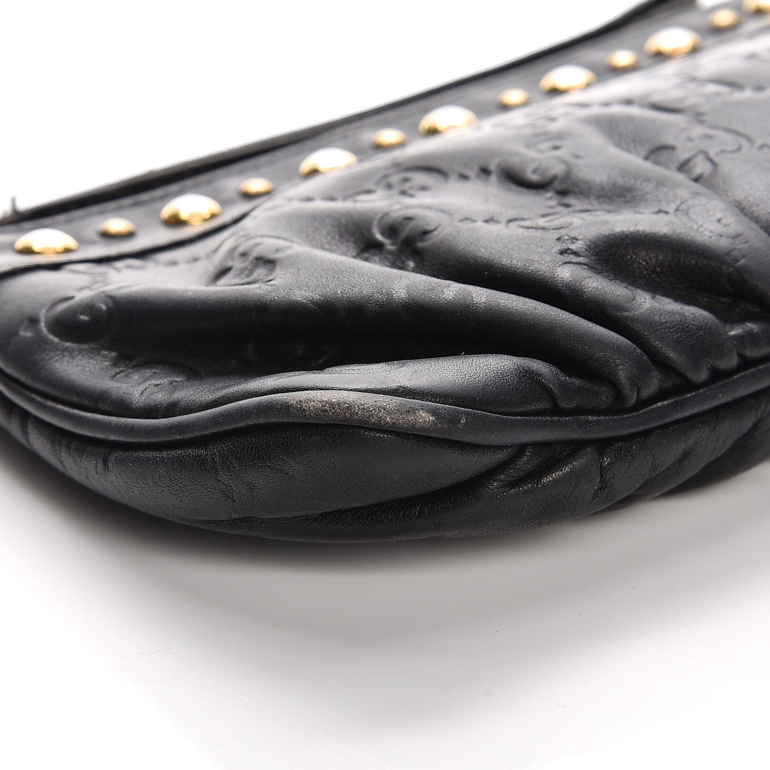 Gucci Guccissima Babouska Wristlet Black 10 of 15