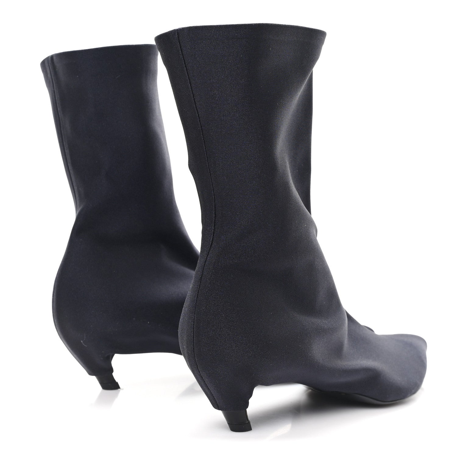 Balenciaga Jersey Crepe Pointed Toe Knife Booties 40 Black 5 of 8