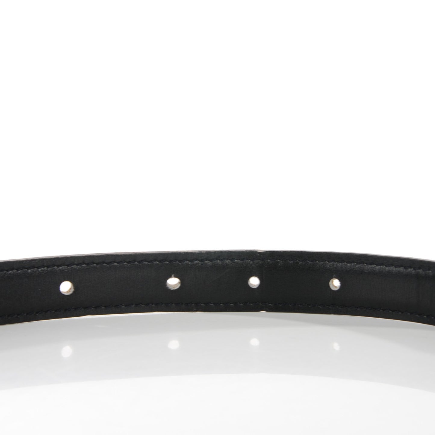Box Courchevel 18mm H Belt 75 Black Gold