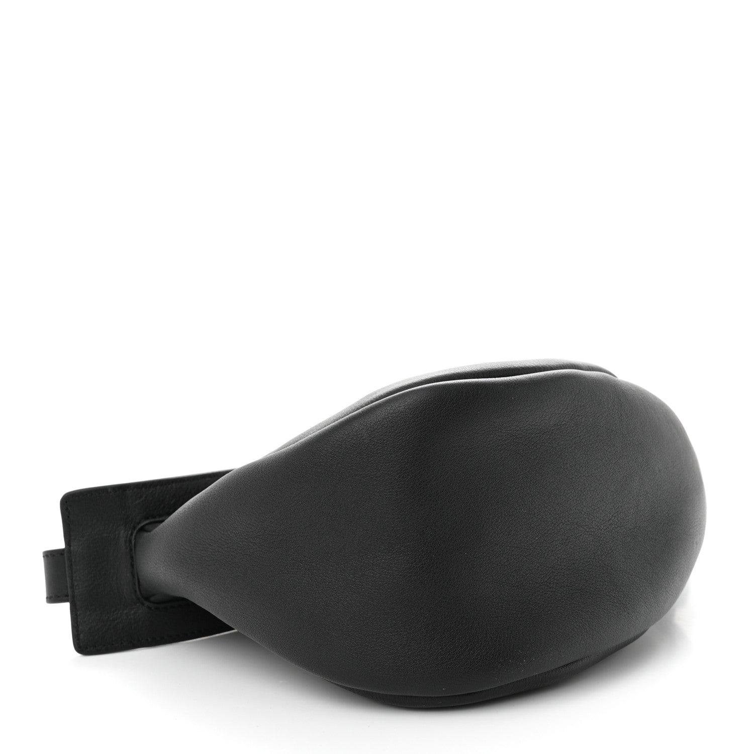 The Row Smooth Calfskin Small Slouchy Banana Bag Black 4 of 9