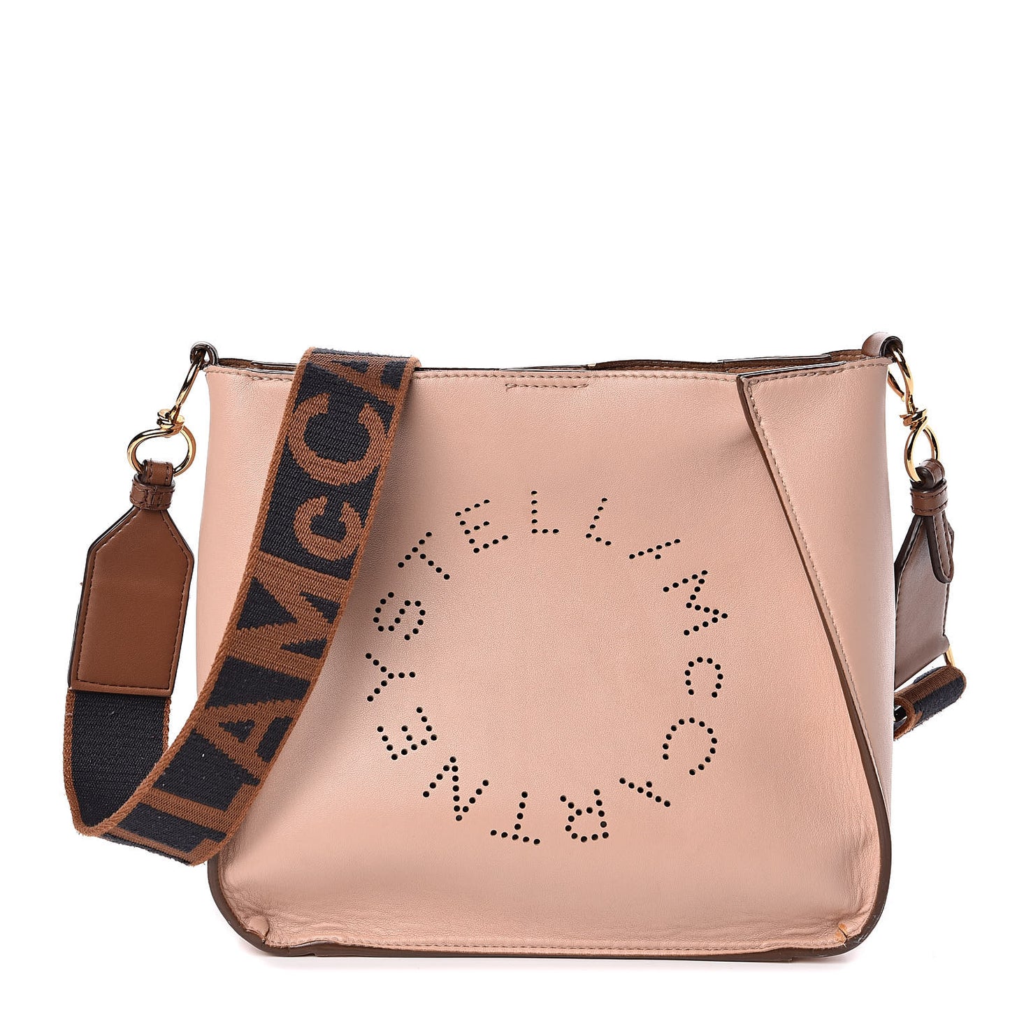 Eco Alter Nappa Perforated Logo Mini Crossbody Blush Pink