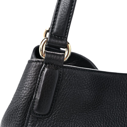 Gucci Pebbled Calfskin Medium Soho Shoulder Bag Black 15 of 18
