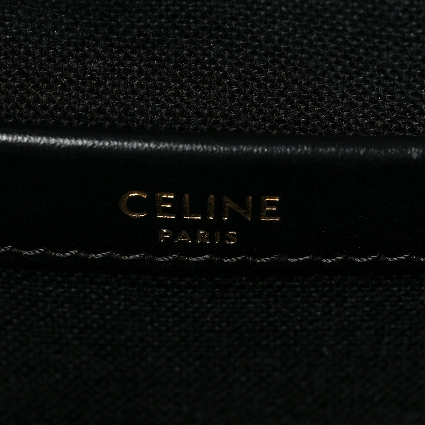 Canvas Calfskin Small Cabas Thais Natural Black