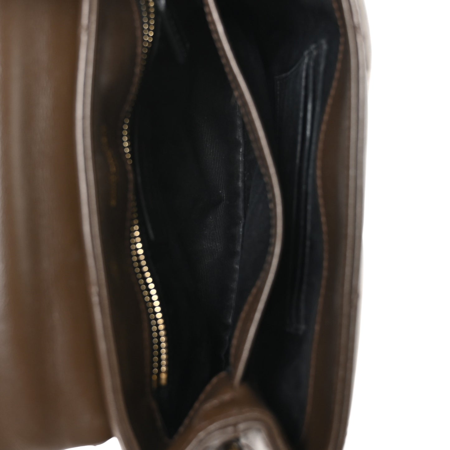 Calfskin Y Quilted Monogram Toy Loulou Crossbody Bag Soil Brown