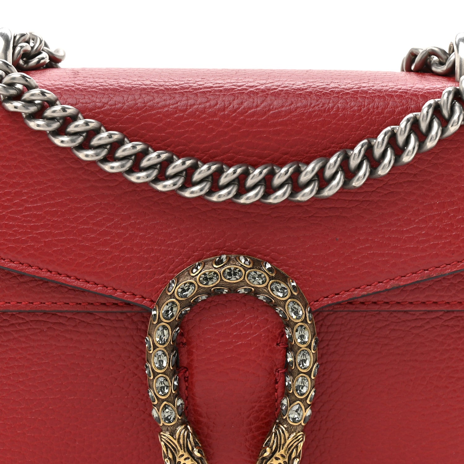 Gucci Calfskin Mini Dionysus Shoulder Bag Hibiscus Red 8 of 15