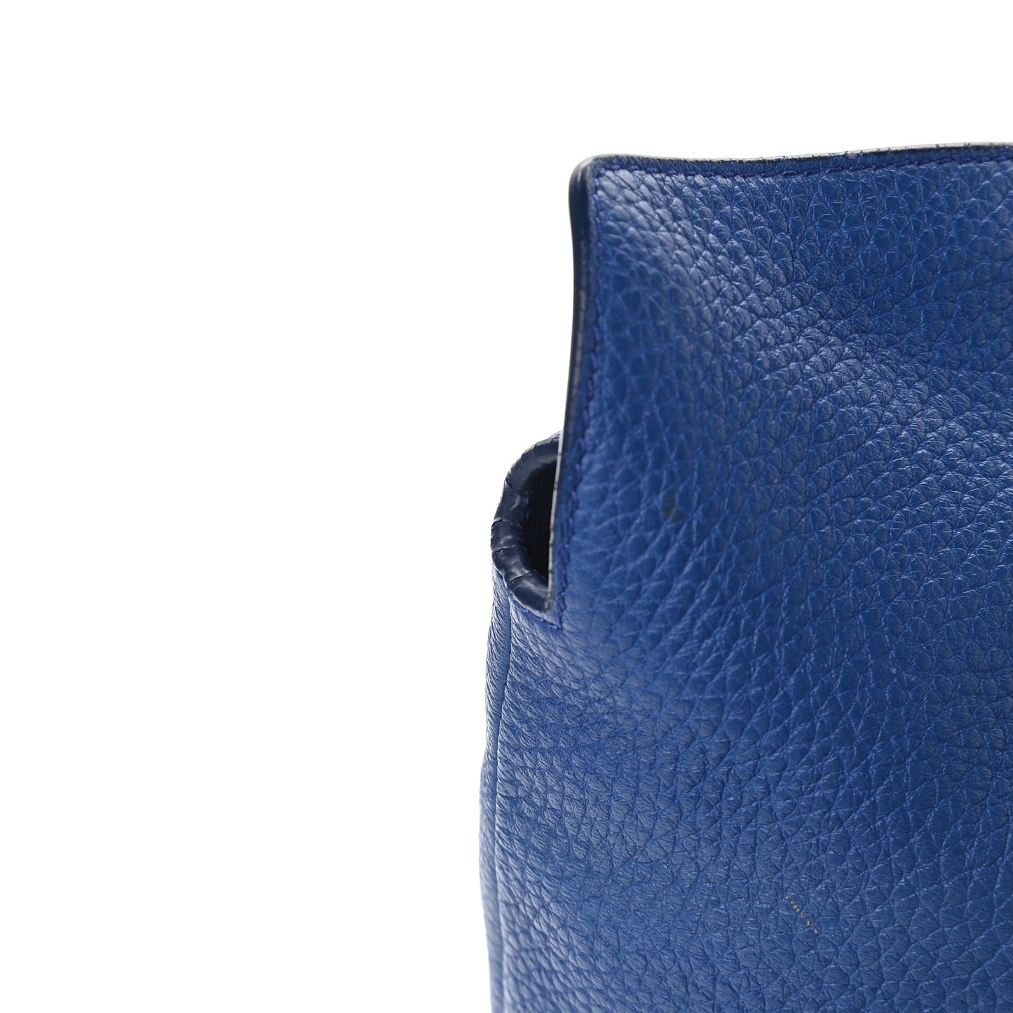 Grainy Calfskin Medium Baynard Tote Brilliant Blue