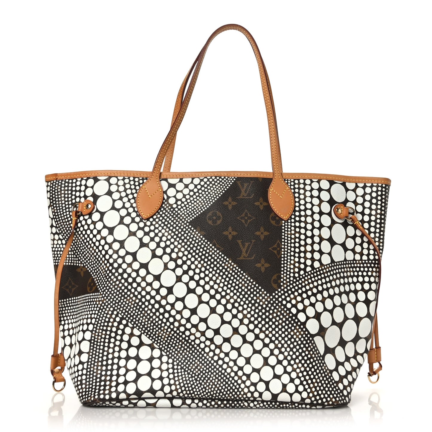 Monogram Kusama Waves Neverfull MM White