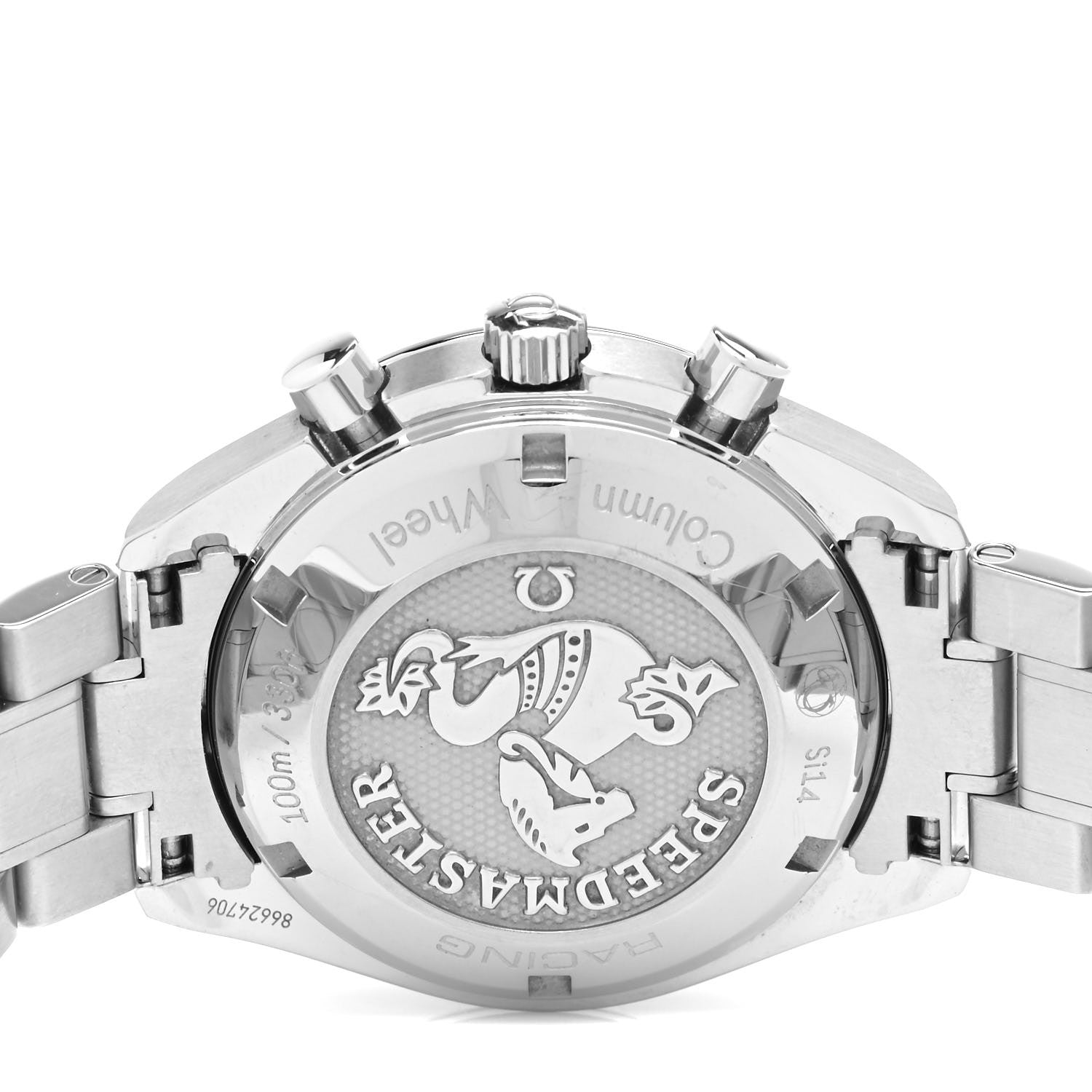 Omega Stainless Steel 40mm Speedmaster Racing Co-Axial Chronograph Automatic Watch Black 326.30.40.50.01.002 4 of 5