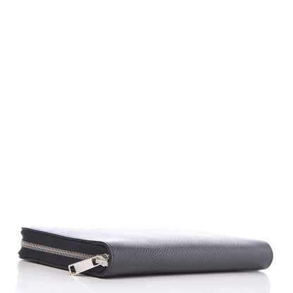 Celine Grained Calfskin Large Zip Around Multifunction Wallet Black 4 of 8