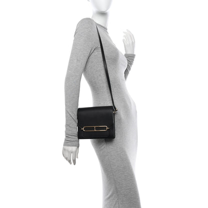 Hermes Evergrain Mini Sac Roulis Black 2 of 10