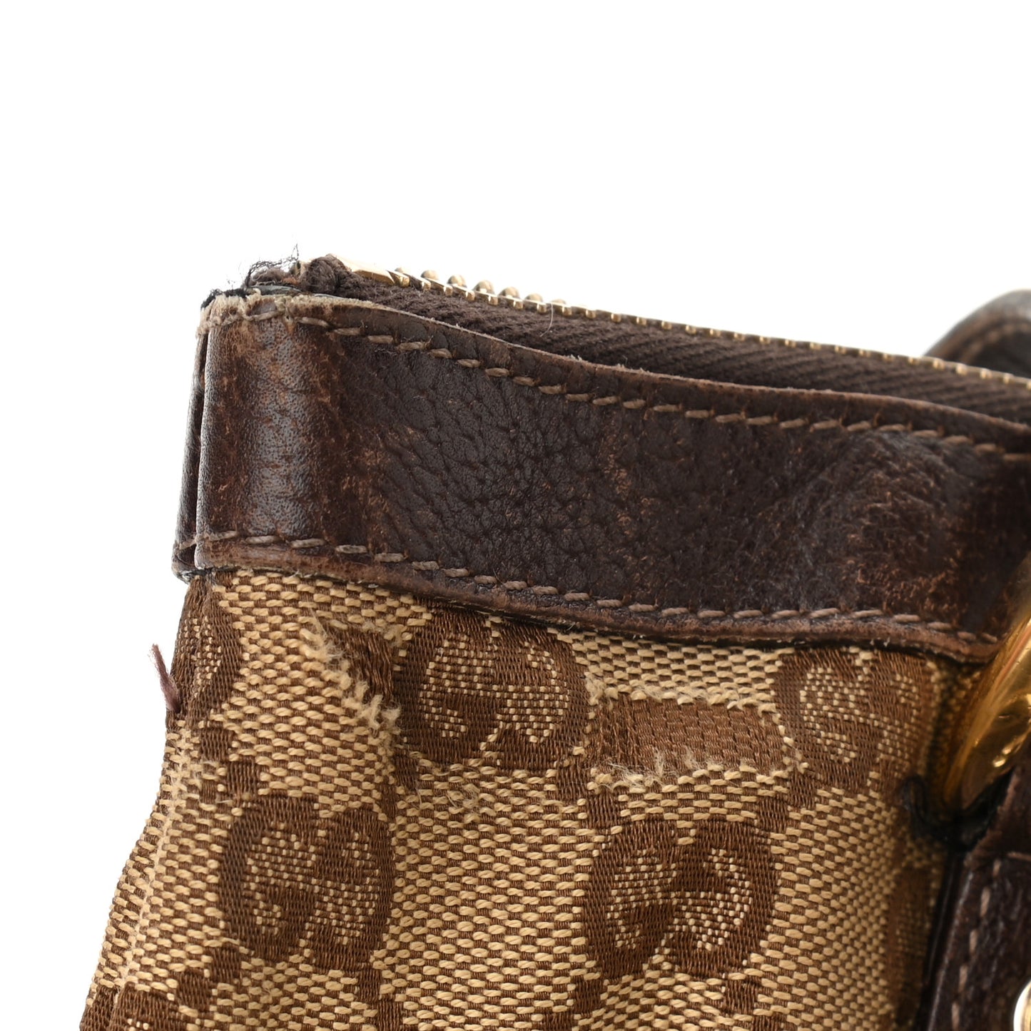 Monogram Small Abbey Tote Dark Brown