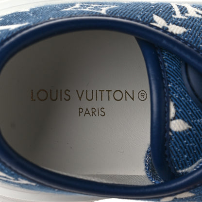 Louis Vuitton Denim Monogram Squad Sneakers 38 Marine 8 of 8