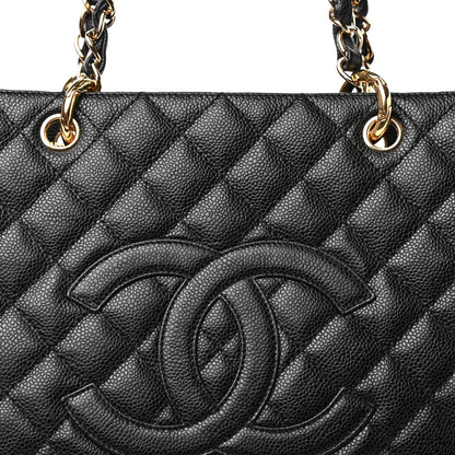 Chanel Caviar Quilted Grand Shopping Tote GST Black 10 of 10