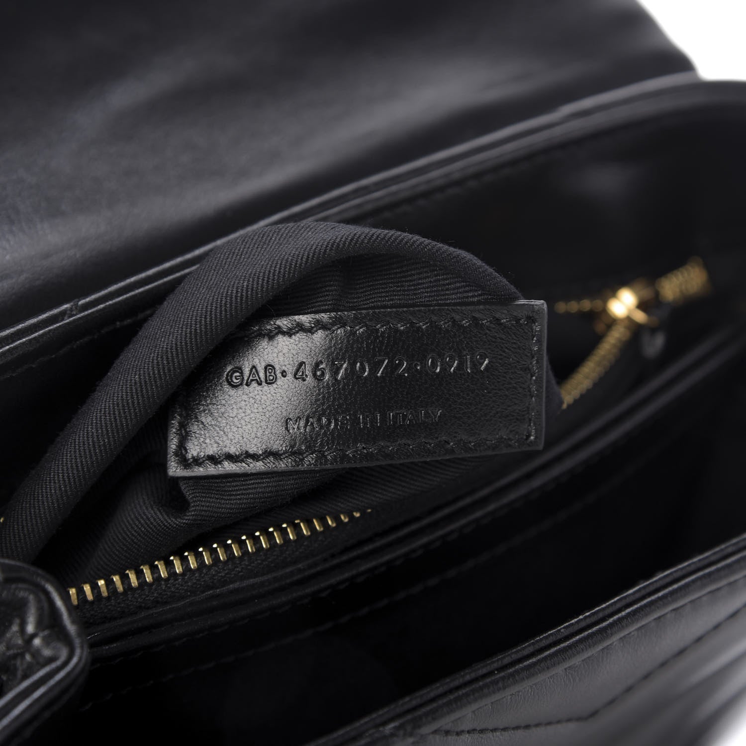 Saint Laurent Calfskin Y Quilted Monogram Toy Loulou Crossbody Bag Black 9 of 9