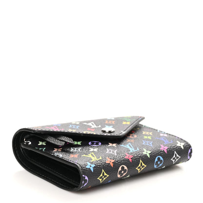 Louis Vuitton LV x TM Monogram Multicolor Victorine Wallet Black 4 of 8