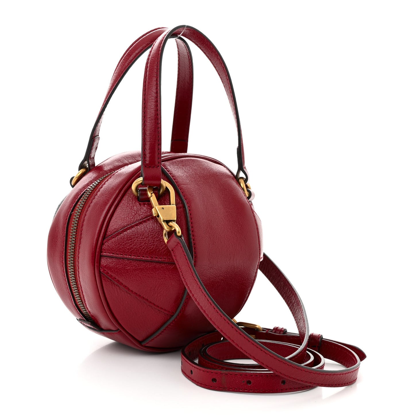 Piuma Lux Energy Mini Tifosa Basketball Shaped Shoulder Bag Romantic Cerise