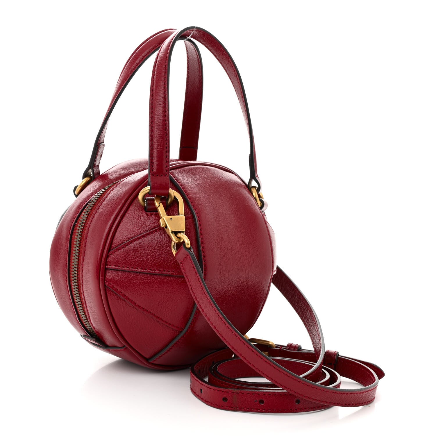 Gucci Piuma Lux Energy Mini Tifosa Basketball Shaped Shoulder Bag Romantic Cerise 3 of 10