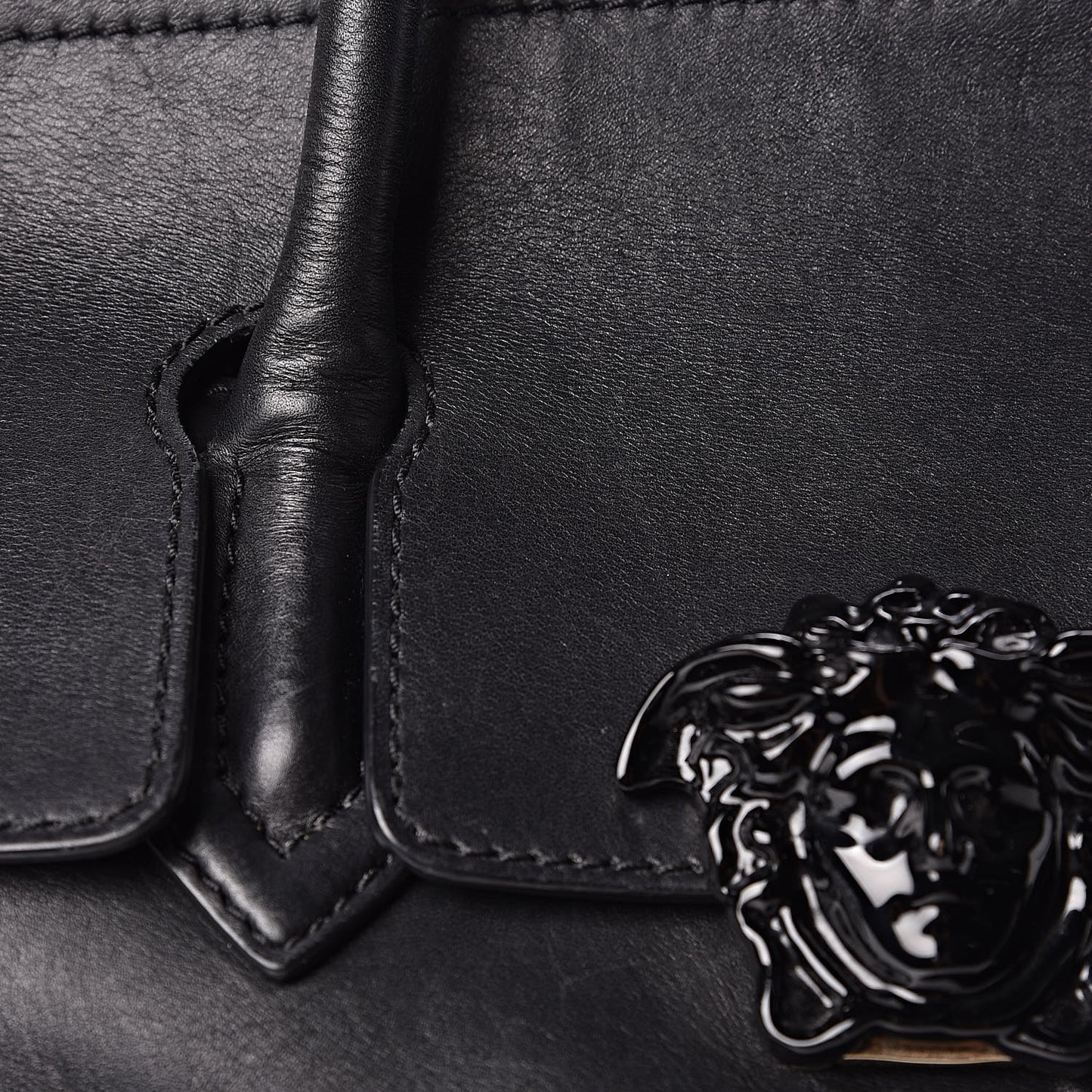 Calfskin Large Palazzo Empire Bag Black