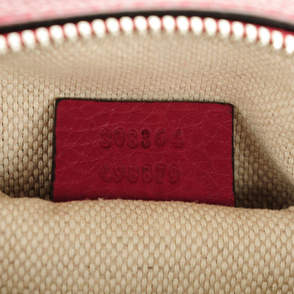 Gucci Pebbled Calfskin Studded Small Soho Disco Bag Soft Burgundy 7 of 7