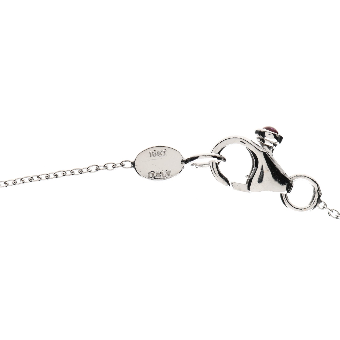 18K White Gold Diamond .23ctw Diamonds By The Inch Five Station Necklace