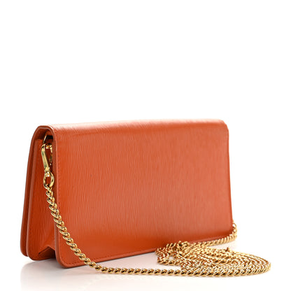 Prada Vitello Move Triangle Logo Miniborse Papaya 3 of 9