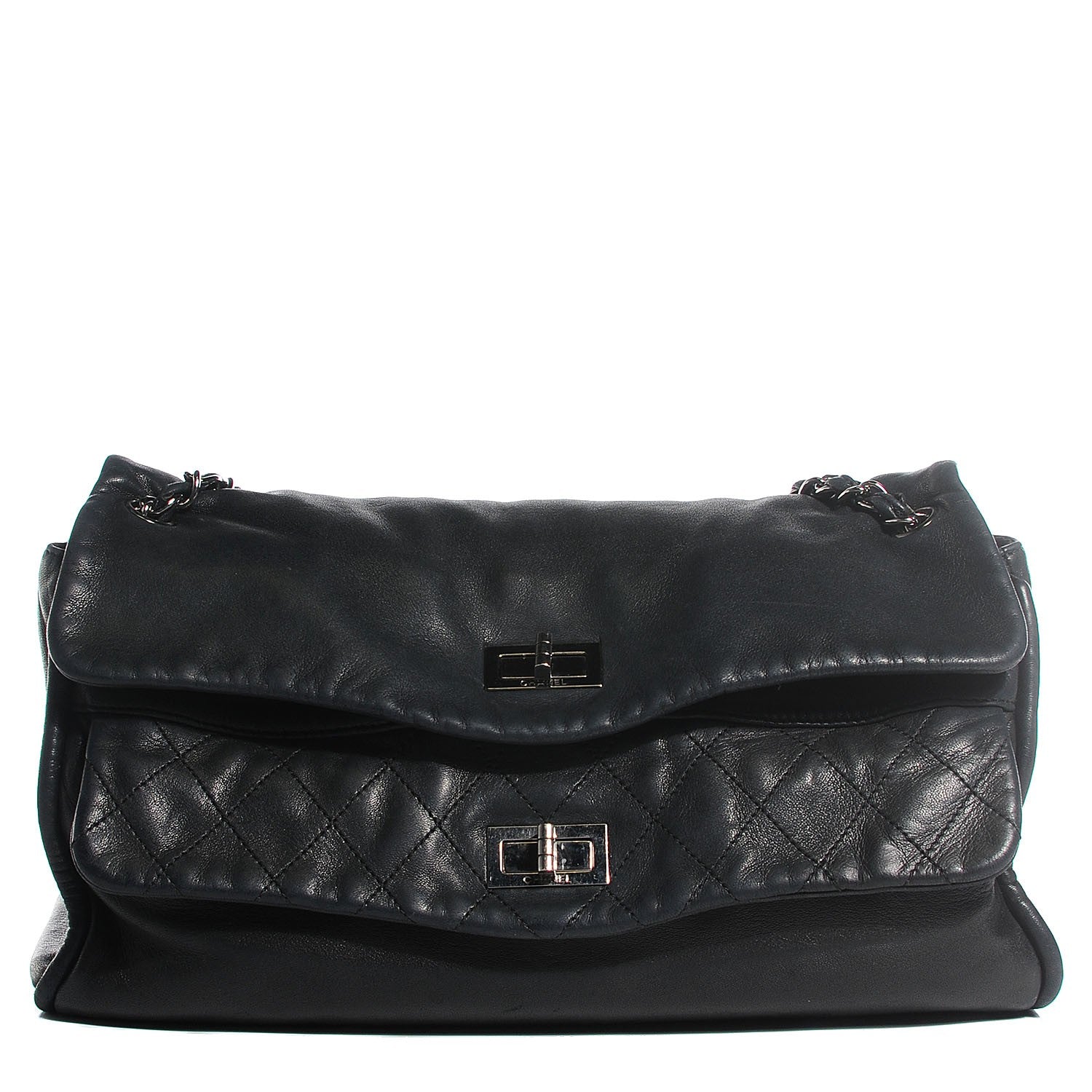 Chanel Lambskin Jumbo Mademoiselle Double Flap Black 1 of 8