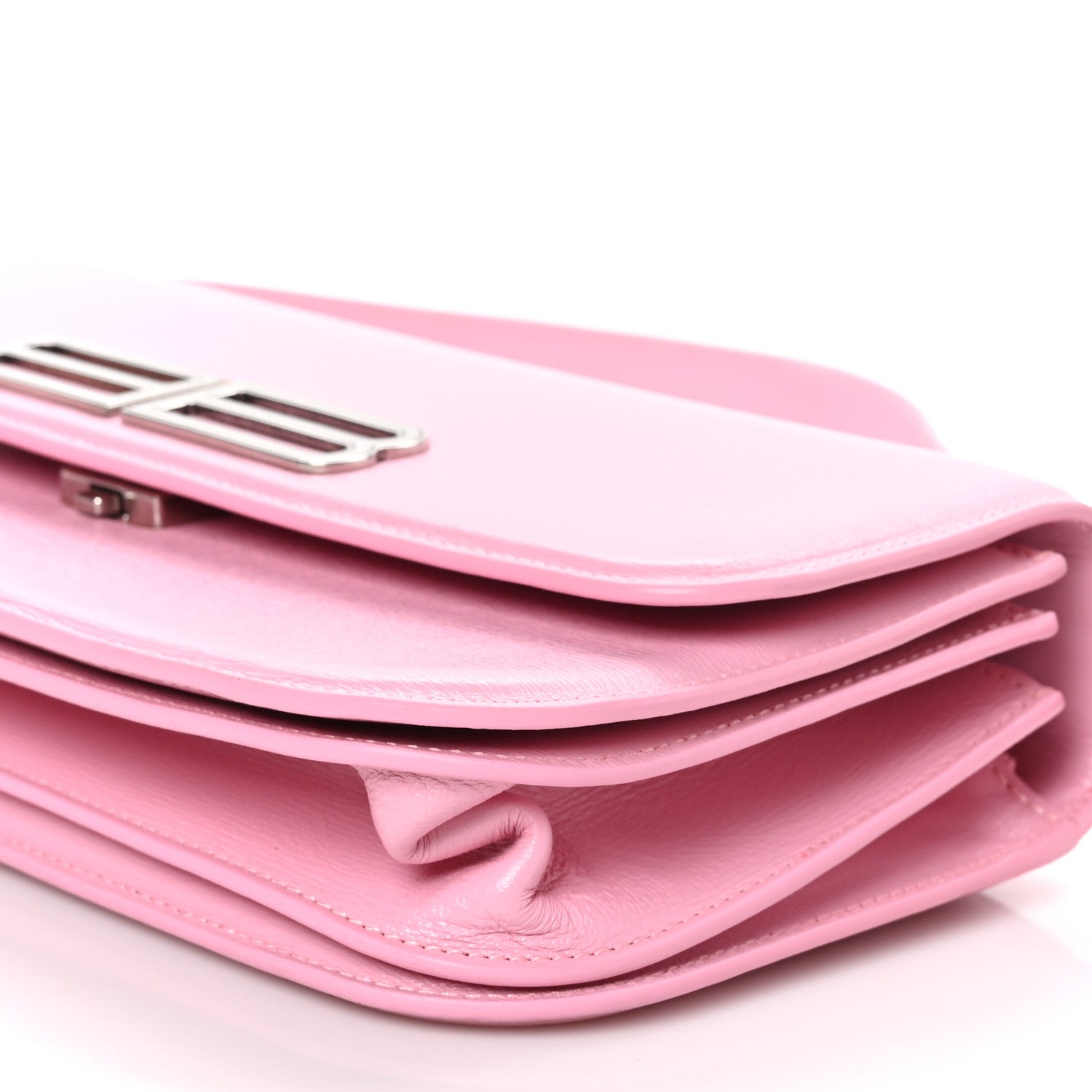 Balenciaga Calfskin Stripe Embossed Medium Gossip Bag Candy Pink 11 of 13