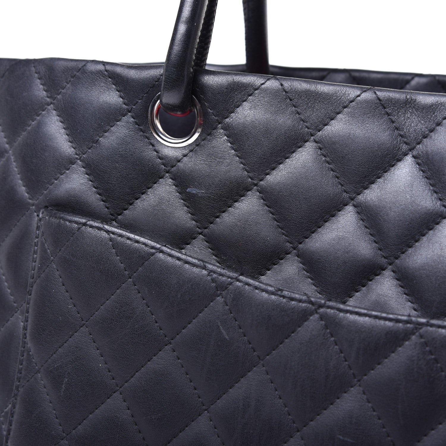 Chanel Calfskin Quilted Large Cambon Tote Black 11 of 12