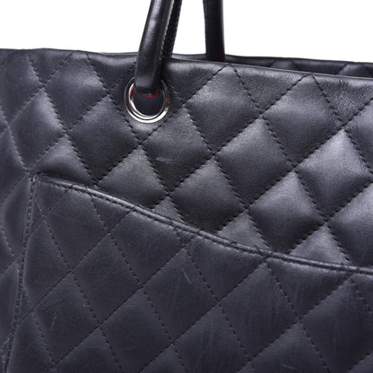Chanel Calfskin Quilted Large Cambon Tote Black 11 of 12