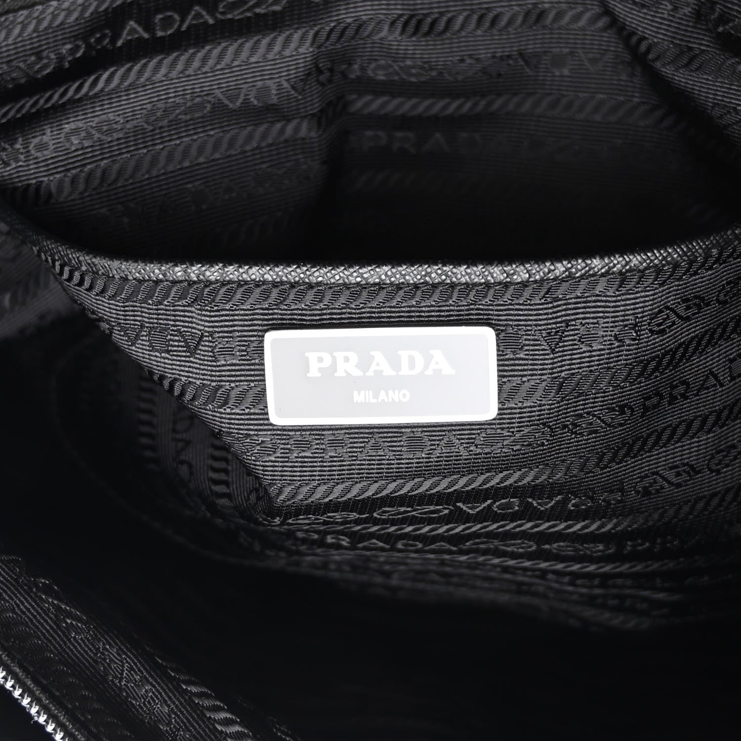 Prada Nylon Vela Messenger Bag Black 6 of 9