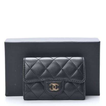 Chanel Lambskin Quilted 4 Key Holder Black 8 of 8