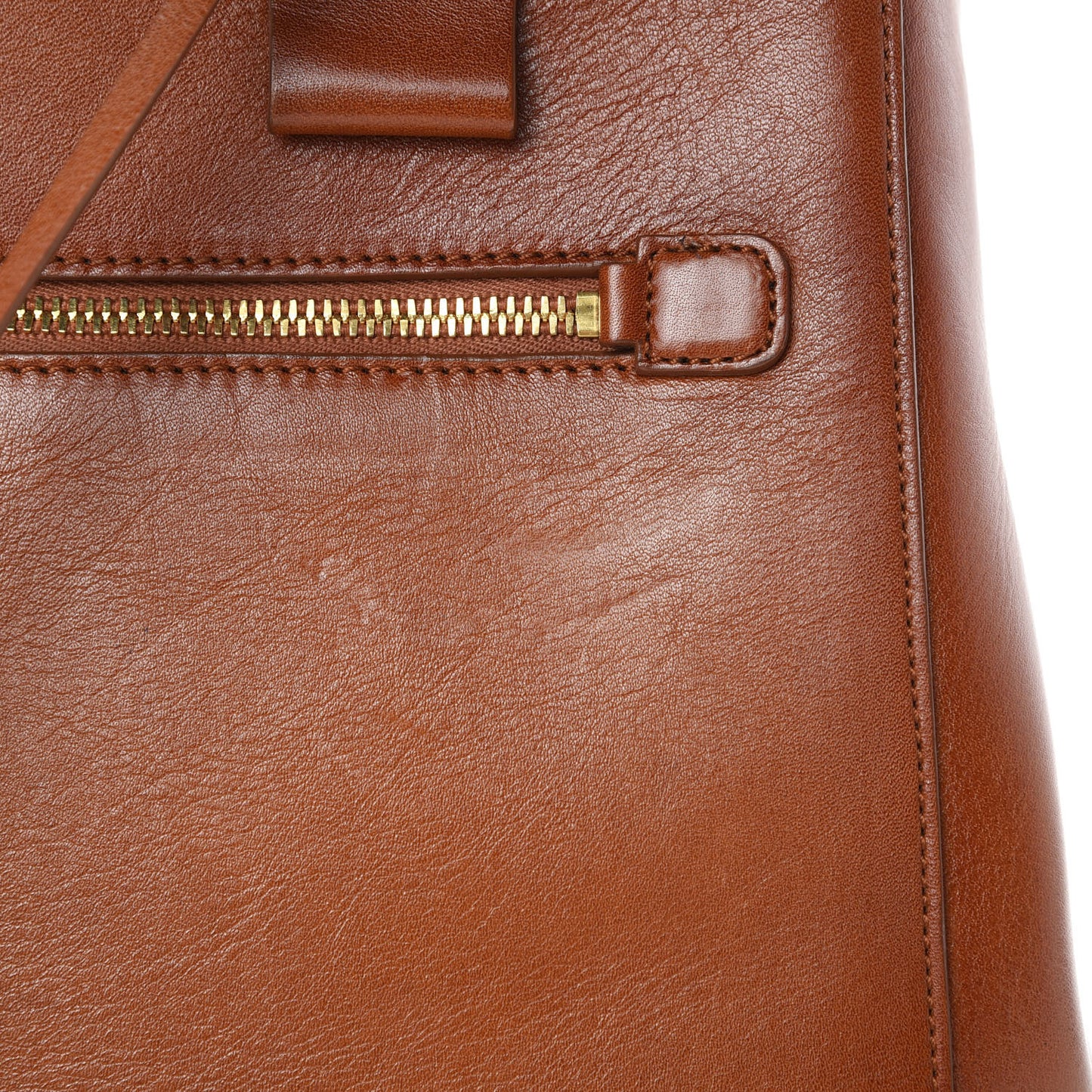 Calfskin Tote Cognac