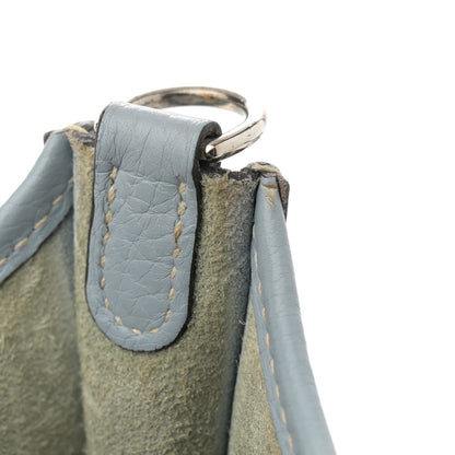 Hermes Taurillon Clemence Amazone Evelyne TPM Bleu Lin 11 of 12